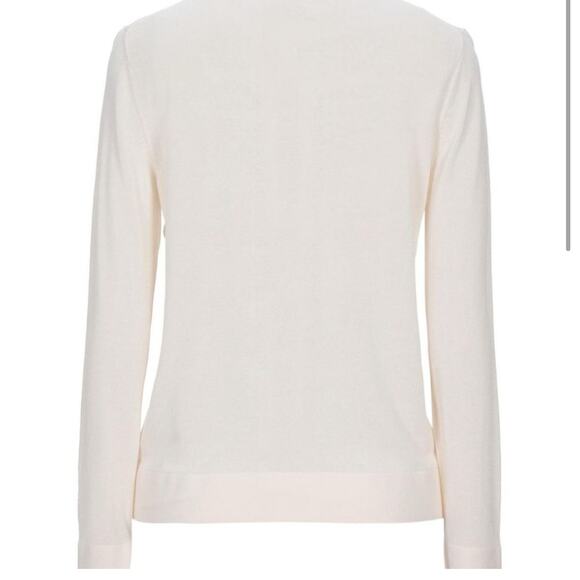 Tory Burch Cream Silk Garden Veil Printed Cardigan Medium - Picture 4 of 11